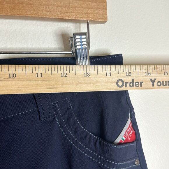 Animo Donna women’s navy blue equestrian riding breeches IT40 bedazzle size 30 - Picture 7 of 14